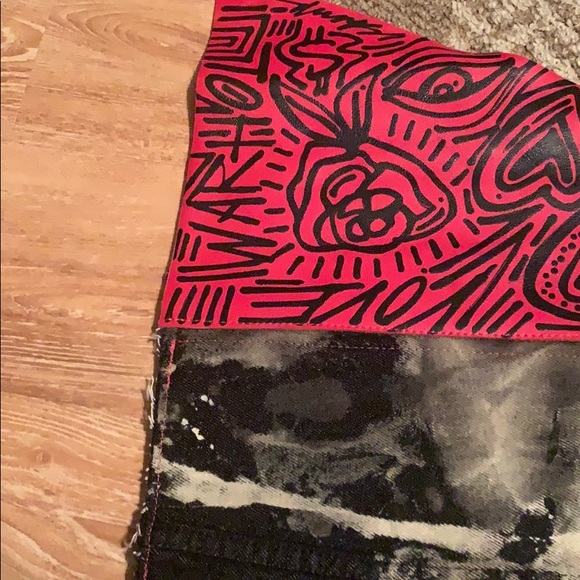 Leather & Denim Custom-Made Clutch - Picture 11 of 16